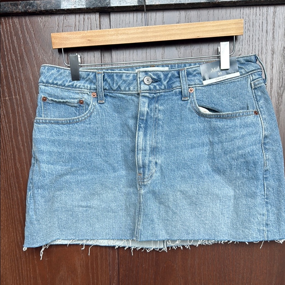 Abercrombie & Fitch Blue Mini Skirt Casual Night Out